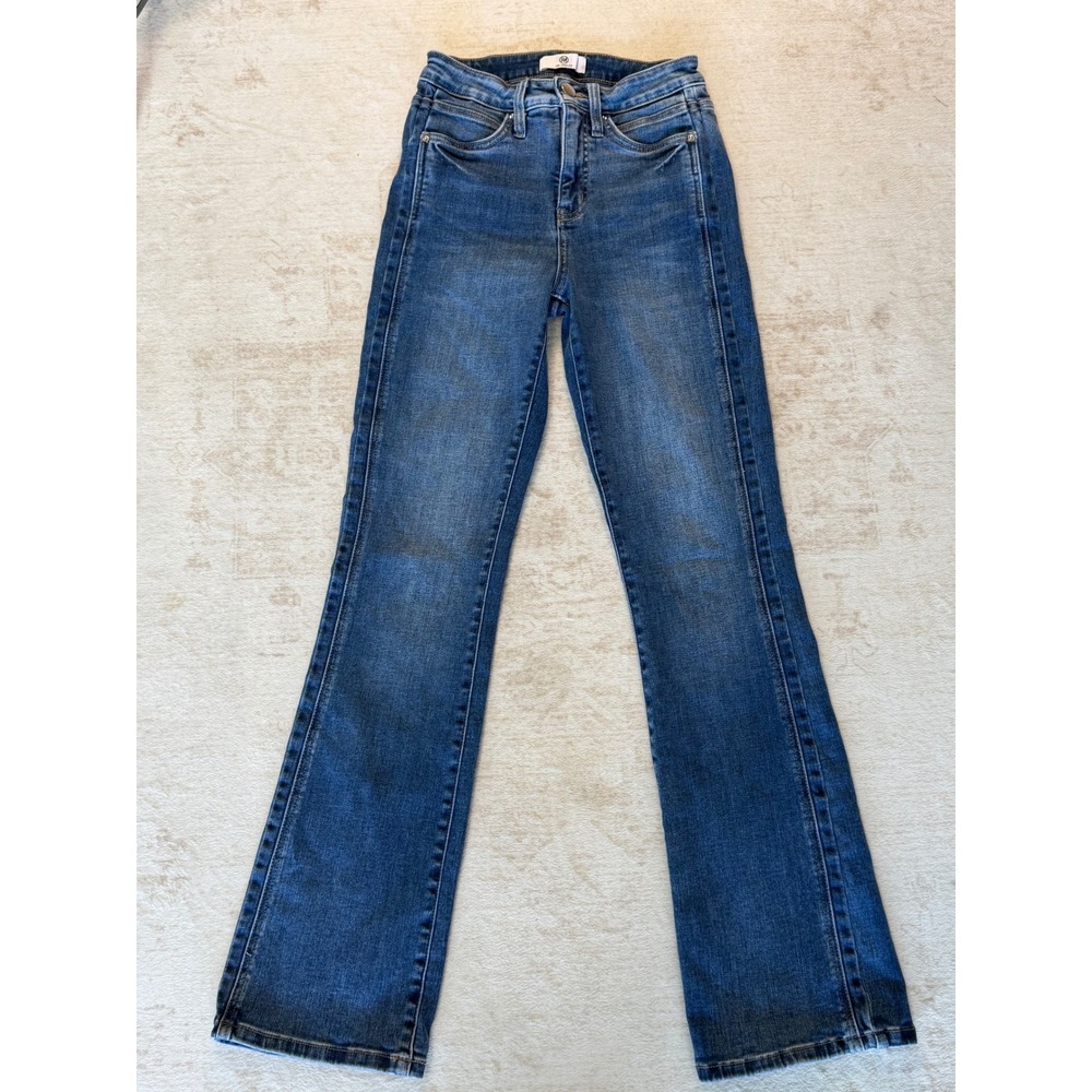 RFM Los Angeles Womens High Rise Flare Jeans Size 3/26 Medium Wash Bootcut Denim